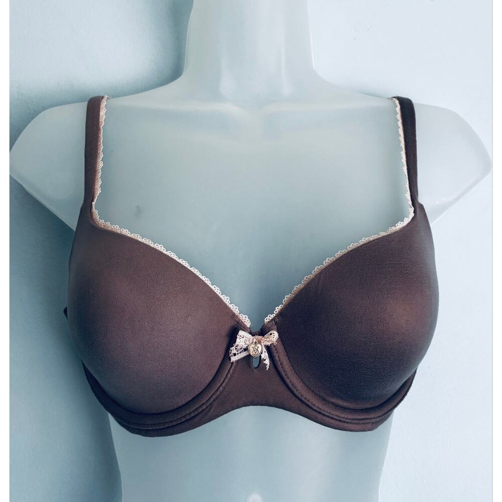 Victoria's Secret Bra Body By Victoria Demi Gray Pink 34C Everyday Casual